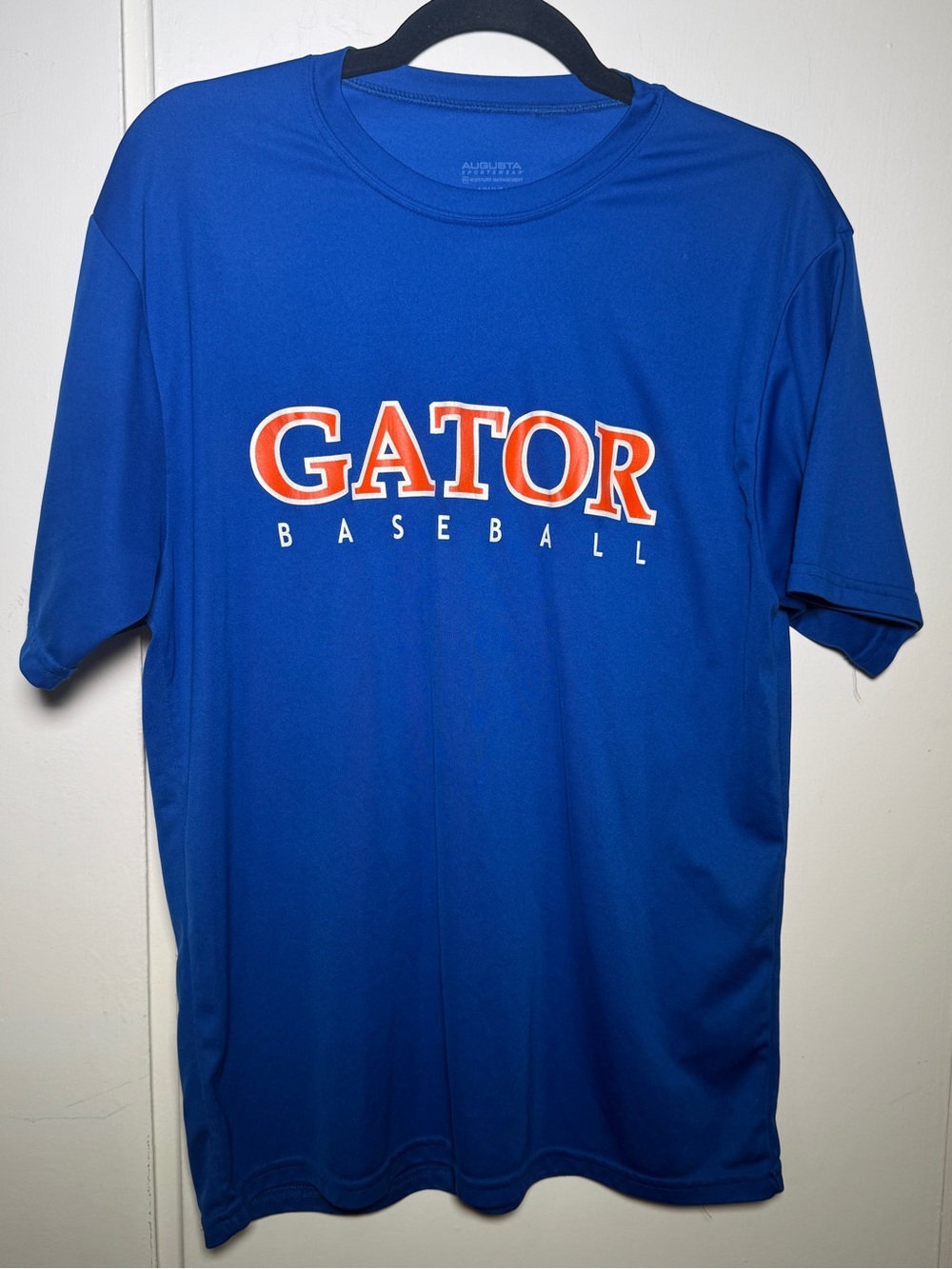 Augusta Sportswear Royal Blue Gator Baseball Dri Fit Tee Large